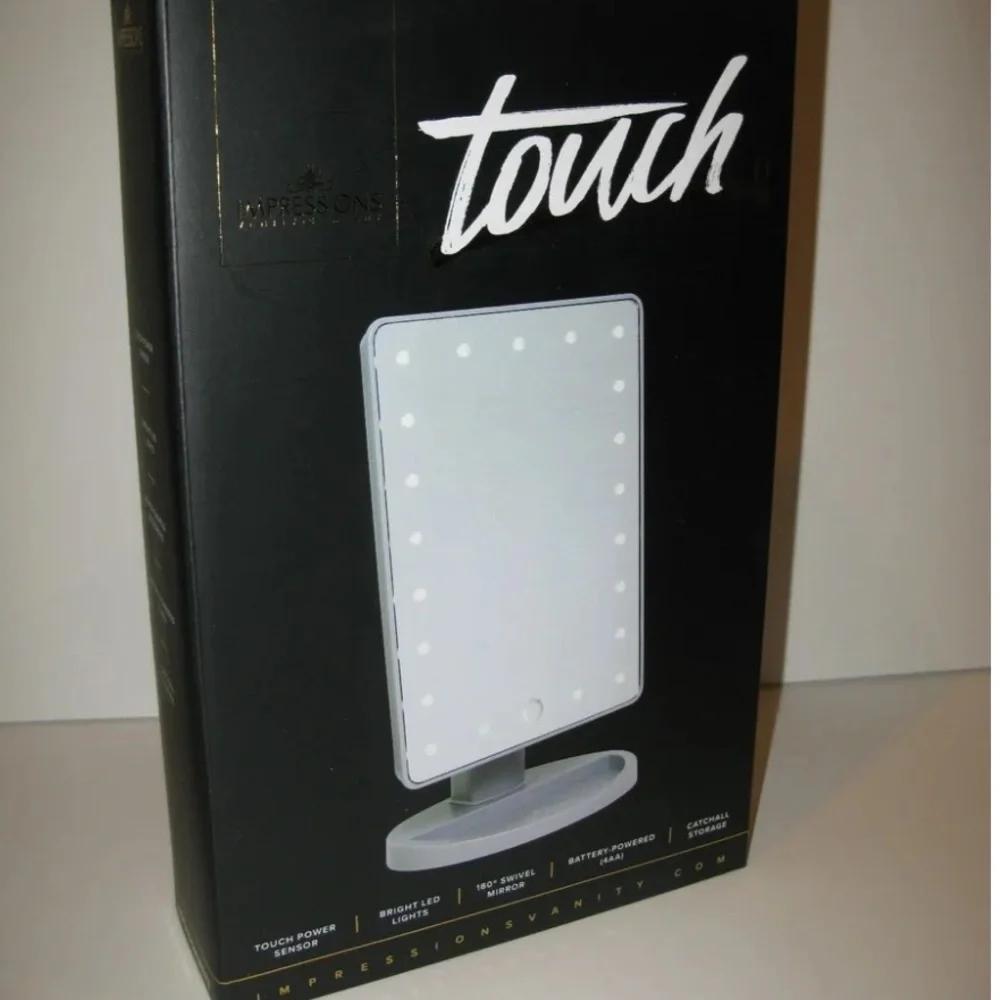 Impressions Vanity Touch 2.0 LED Makeup Mirror White Brand New in Original Box!
